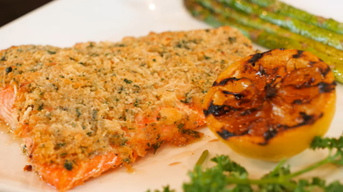 Tasty Parmesan Crusted Salmon Recipe