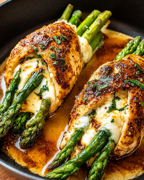 Asparagus Stuffed Chicken Breast