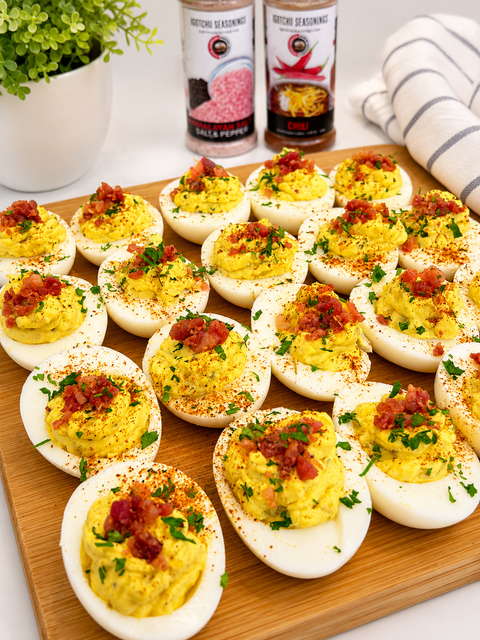 Classic Bacon Deviled Eggs