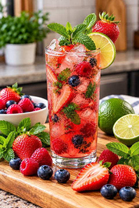 Mixed Berry Mojito