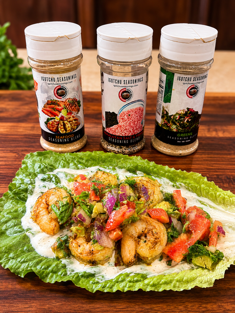Shrimp, Bacon Ranch Lettuce Boats