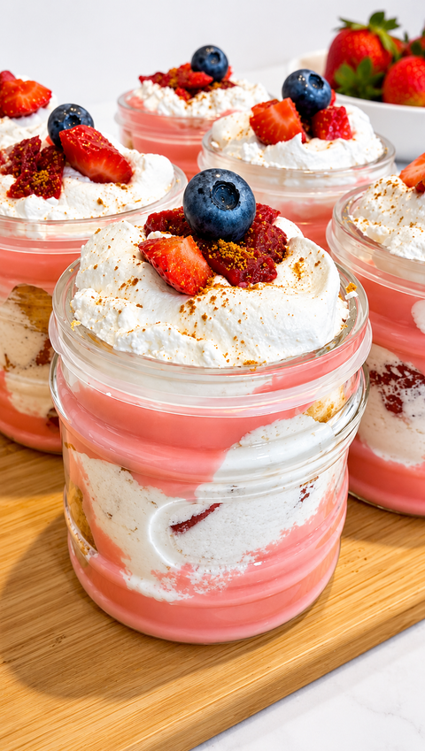 Strawberry Shortcake Trifle