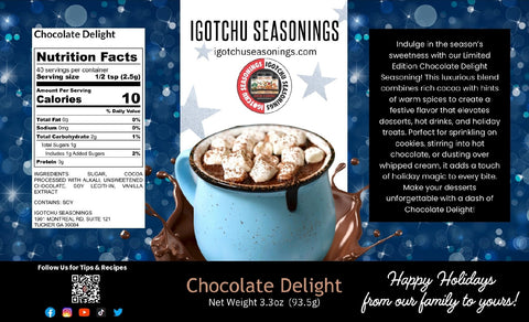 Chocolate Delight 5.5 oz  Holiday Limited Edition